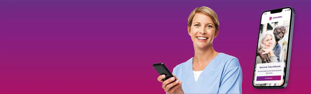 Stoma nurse using the app